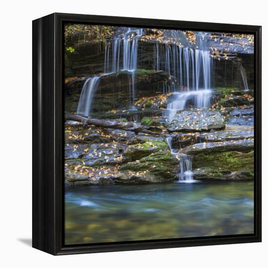 USA, North Carolina, Great Smoky Mountains. Scenic of Tom Branch Falls.-Jaynes Gallery-Framed Premier Image Canvas