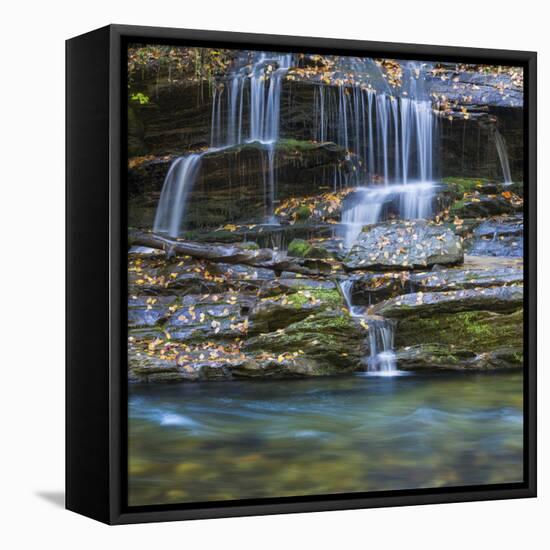 USA, North Carolina, Great Smoky Mountains. Scenic of Tom Branch Falls.-Jaynes Gallery-Framed Premier Image Canvas