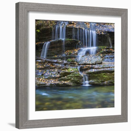 USA, North Carolina, Great Smoky Mountains. Scenic of Tom Branch Falls.-Jaynes Gallery-Framed Photographic Print