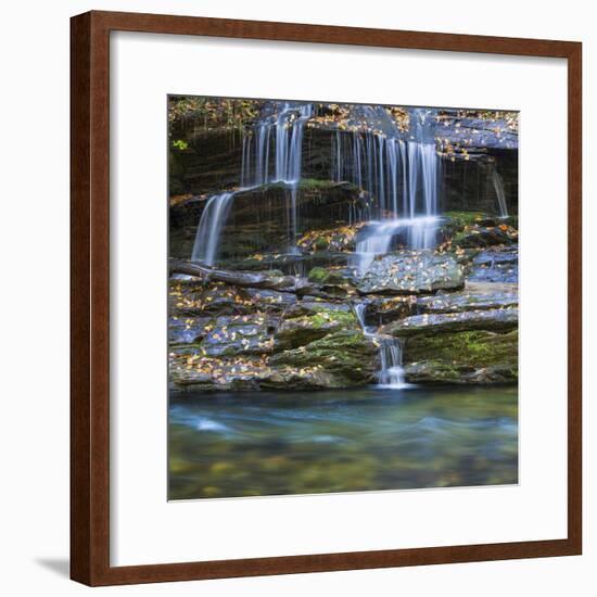 USA, North Carolina, Great Smoky Mountains. Scenic of Tom Branch Falls.-Jaynes Gallery-Framed Photographic Print
