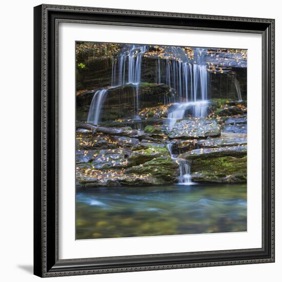 USA, North Carolina, Great Smoky Mountains. Scenic of Tom Branch Falls.-Jaynes Gallery-Framed Photographic Print