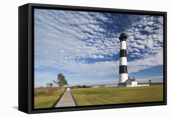 USA, North Carolina, Outer Banks National Seashore, Bodie Island, Bodie Island Lighthouse-Walter Bibikow-Framed Premier Image Canvas