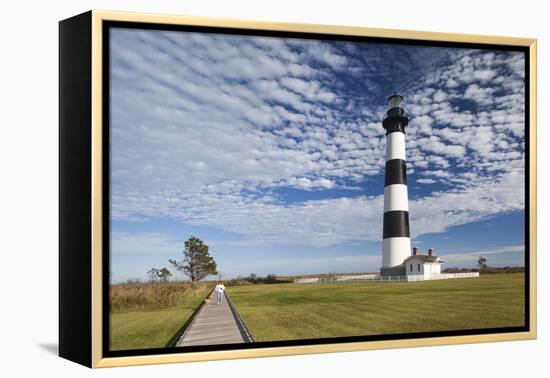 USA, North Carolina, Outer Banks National Seashore, Bodie Island, Bodie Island Lighthouse-Walter Bibikow-Framed Premier Image Canvas