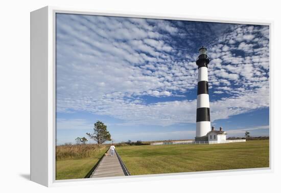 USA, North Carolina, Outer Banks National Seashore, Bodie Island, Bodie Island Lighthouse-Walter Bibikow-Framed Premier Image Canvas