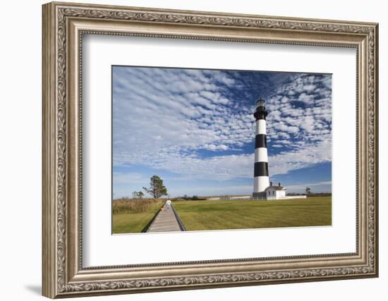 USA, North Carolina, Outer Banks National Seashore, Bodie Island, Bodie Island Lighthouse-Walter Bibikow-Framed Photographic Print