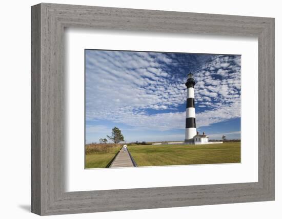 USA, North Carolina, Outer Banks National Seashore, Bodie Island, Bodie Island Lighthouse-Walter Bibikow-Framed Photographic Print