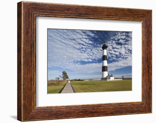 USA, North Carolina, Outer Banks National Seashore, Bodie Island, Bodie Island Lighthouse-Walter Bibikow-Framed Photographic Print