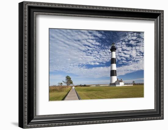 USA, North Carolina, Outer Banks National Seashore, Bodie Island, Bodie Island Lighthouse-Walter Bibikow-Framed Photographic Print