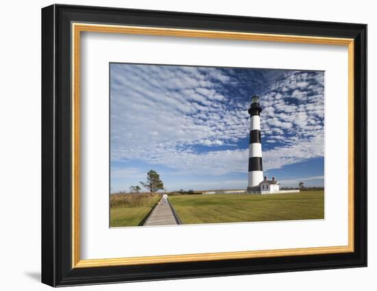 USA, North Carolina, Outer Banks National Seashore, Bodie Island, Bodie Island Lighthouse-Walter Bibikow-Framed Photographic Print