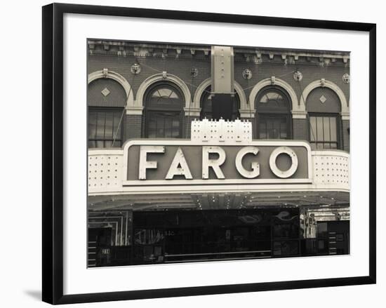 USA, North Dakota, Fargo, Fargo Theater, Marquee-Walter Bibikow-Framed Photographic Print