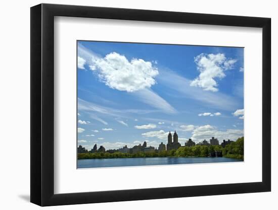 USA, NY, New York City. Central Park Reservoir and cityscape on the South and West side of the Park-Michele Molinari-Framed Photographic Print