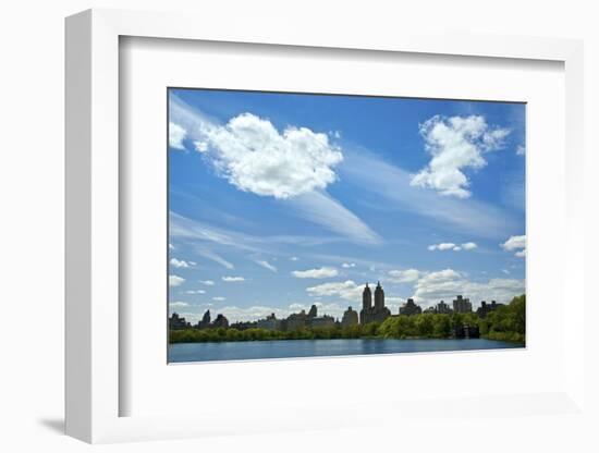 USA, NY, New York City. Central Park Reservoir and cityscape on the South and West side of the Park-Michele Molinari-Framed Photographic Print