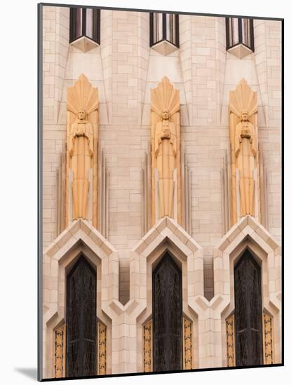 USA, Oklahoma, Tulsa, Boston Avenue United Methodist Church, Art-deco Skyscraper Church-Walter Bibikow-Mounted Photographic Print