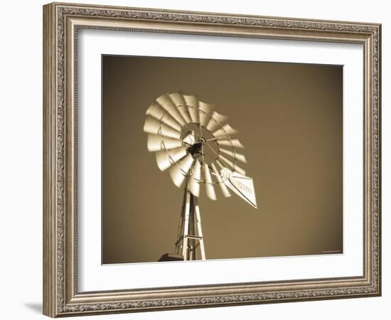 USA, Oklahoma, Windpumps and Windmill-Alan Copson-Framed Photographic Print