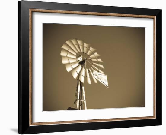 USA, Oklahoma, Windpumps and Windmill-Alan Copson-Framed Photographic Print