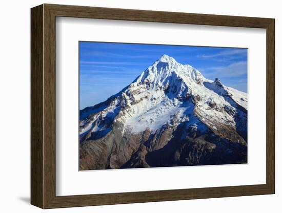 USA, Oregon, Aerial Landscape of Mt. Hood-Rick A Brown-Framed Photographic Print