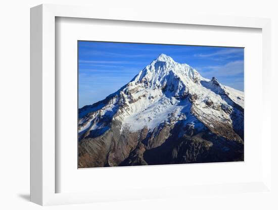 USA, Oregon, Aerial Landscape of Mt. Hood-Rick A Brown-Framed Photographic Print