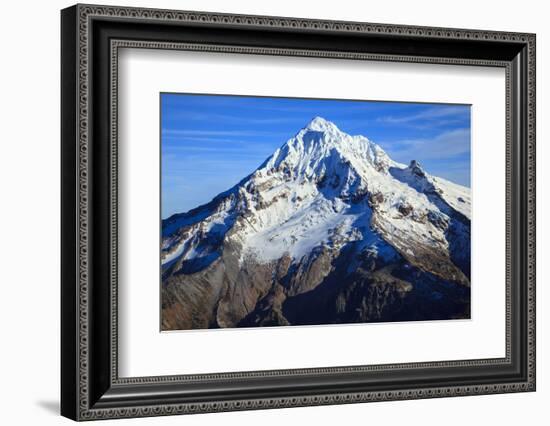 USA, Oregon, Aerial Landscape of Mt. Hood-Rick A Brown-Framed Photographic Print