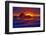 USA, Oregon, Bandon. Beach abstract of Face Rock at sunset.-Jaynes Gallery-Framed Photographic Print