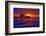 USA, Oregon, Bandon. Beach abstract of Face Rock at sunset.-Jaynes Gallery-Framed Photographic Print