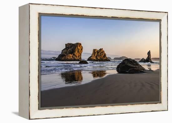 USA, Oregon, Bandon, Beach-Joe Restuccia III-Framed Premier Image Canvas