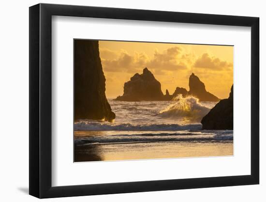 USA, Oregon, Bandon. Shore Scenic-Cathy & Gordon Illg-Framed Photographic Print