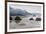 USA Oregon, Cannon Beach. Fog Rises over Coastline at Low Tide-Jean Carter-Framed Photographic Print