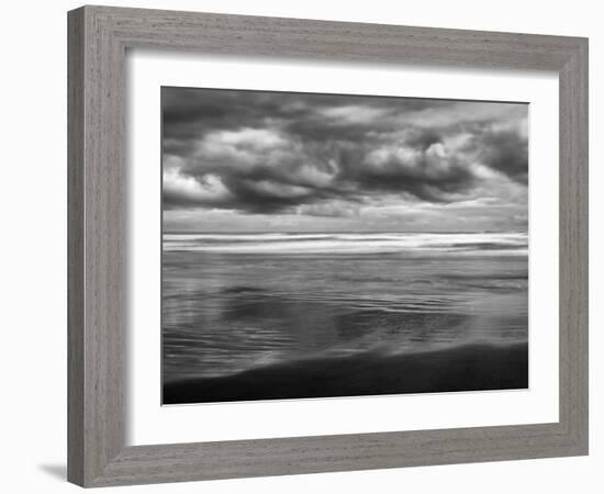 USA, Oregon, Cannon Beach, Storm Clouds Roil over the Pacific Ocean-Ann Collins-Framed Photographic Print