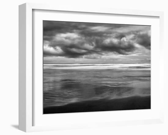 USA, Oregon, Cannon Beach, Storm Clouds Roil over the Pacific Ocean-Ann Collins-Framed Photographic Print