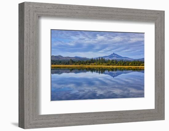 USA, Oregon. Clouds Reflect in Small Lake at Black Butte Ranch-Jean Carter-Framed Photographic Print