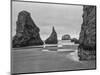 USA, Oregon, Coast Bandon Beach Monoliths-John Ford-Mounted Photographic Print