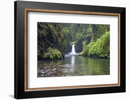 USA, Oregon, Columbia River Gorge, Lower Punchbowl Falls.-Rob Tilley-Framed Photographic Print