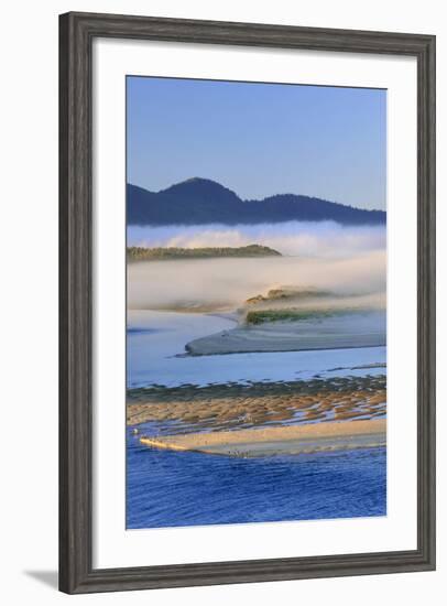 USA, Oregon. Fog over Netarts Bay-Steve Terrill-Framed Photographic Print