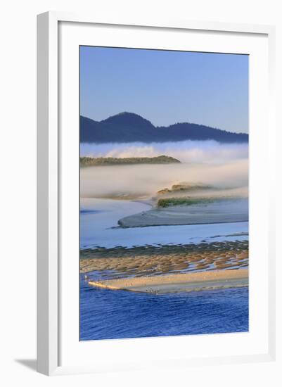 USA, Oregon. Fog over Netarts Bay-Steve Terrill-Framed Photographic Print