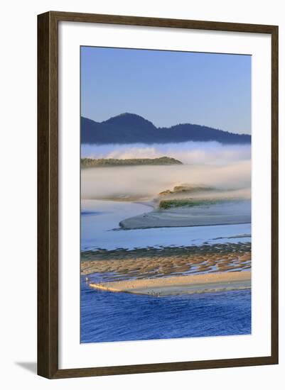 USA, Oregon. Fog over Netarts Bay-Steve Terrill-Framed Photographic Print