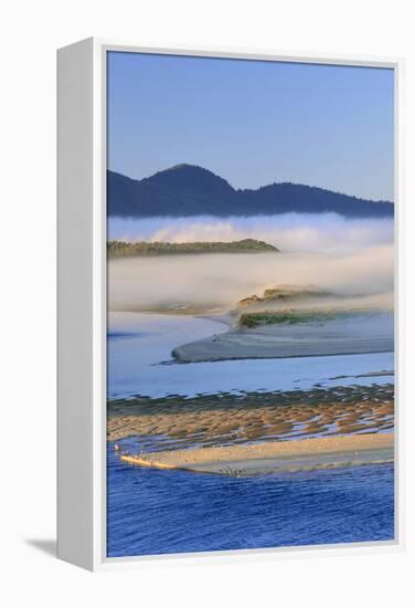 USA, Oregon. Fog over Netarts Bay-Steve Terrill-Framed Premier Image Canvas