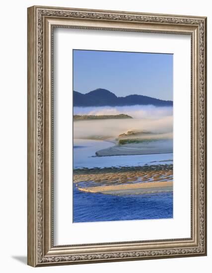 USA, Oregon. Fog over Netarts Bay-Steve Terrill-Framed Photographic Print