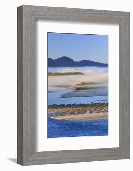 USA, Oregon. Fog over Netarts Bay-Steve Terrill-Framed Photographic Print