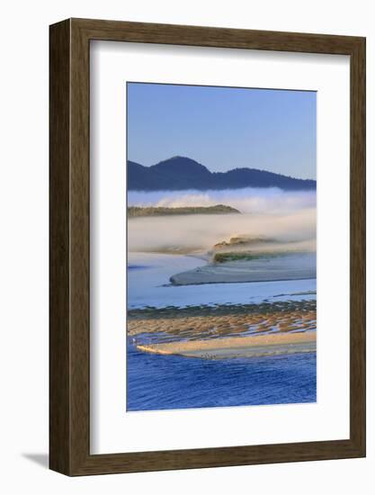 USA, Oregon. Fog over Netarts Bay-Steve Terrill-Framed Photographic Print