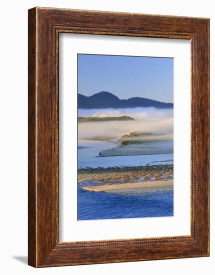 USA, Oregon. Fog over Netarts Bay-Steve Terrill-Framed Photographic Print