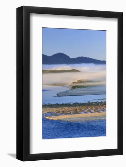 USA, Oregon. Fog over Netarts Bay-Steve Terrill-Framed Photographic Print