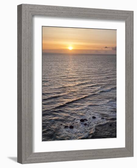 USA, Oregon. Heceta head Lighthouse State Scenic Viewpoint, sunset from Highway 101-Ann Collins-Framed Photographic Print