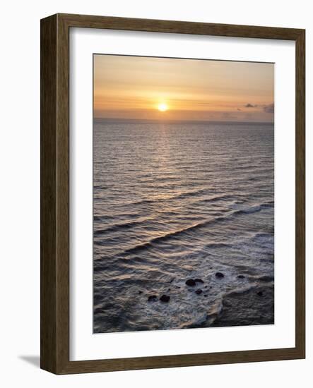 USA, Oregon. Heceta head Lighthouse State Scenic Viewpoint, sunset from Highway 101-Ann Collins-Framed Photographic Print