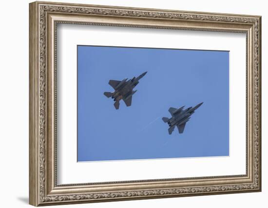 USA, Oregon, Hillsboro, F-15C Eagles.-Rick A Brown-Framed Photographic Print