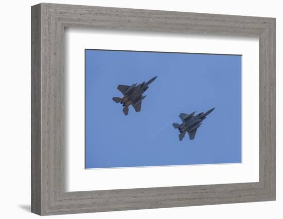 USA, Oregon, Hillsboro, F-15C Eagles.-Rick A Brown-Framed Photographic Print