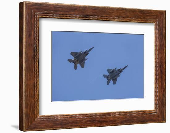 USA, Oregon, Hillsboro, F-15C Eagles.-Rick A Brown-Framed Photographic Print