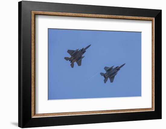 USA, Oregon, Hillsboro, F-15C Eagles.-Rick A Brown-Framed Photographic Print