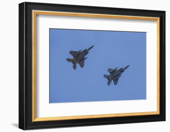 USA, Oregon, Hillsboro, F-15C Eagles.-Rick A Brown-Framed Photographic Print