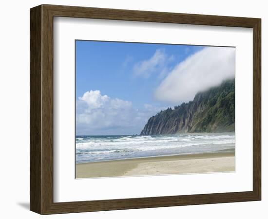 USA, Oregon, Manzanita. Beach landscape.-Jaynes Gallery-Framed Photographic Print