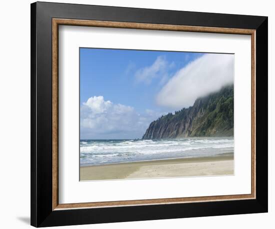 USA, Oregon, Manzanita. Beach landscape.-Jaynes Gallery-Framed Photographic Print